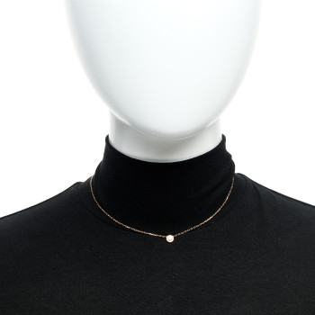 CARTIER 18K Pink Gold Diamond LM D'Amour Pendant Necklace