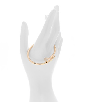CARTIER 18K Yellow Gold Diamond Juste Un Clou Bracelet 15
