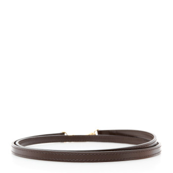 LOUIS VUITTON Calfskin 12mm Eva Shoulder Strap Brown