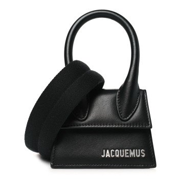 JACQUEMUS Smooth Calfskin Le Chiquito Homme Black