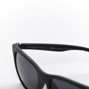 PRADA SPS 03Q-F サングラス PRADA LINEA ROSSA SPS 03X Black Rubber/Grey Polarized (DG0