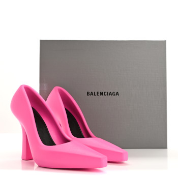 BALENCIAGA Rubber 3D Printed 110mm Pumps 38 Pink 1669631