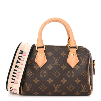 LOUIS VUITTON Monogram Speedy Bandouliere 20 Black