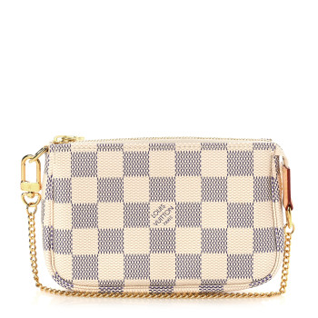 LOUIS VUITTON Damier Azur Mini Pochette Accessories