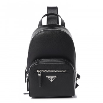 PRADA Saffiano Sling Backpack Black