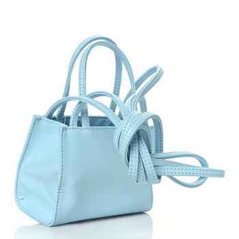 TELFAR Vegan Leather Small Shopping Bag Pool Blue 1220300