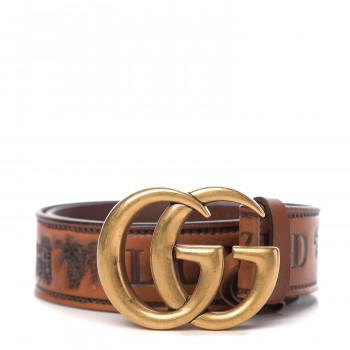 GUCCI アイボリーレザーベルト 80-32 Gucci Light Pink Signature Belt - Size 80 ○ Labellov ○ Buy