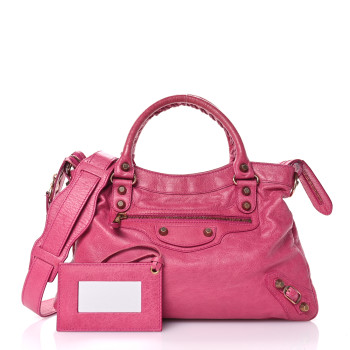 BALENCIAGA Agneau Giant 12 Gold Hardware Town Rose Jaipur