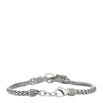 JOHN HARDY Sterling Silver Blue Sapphire Double Dragon Head Legends Naga Bracelet