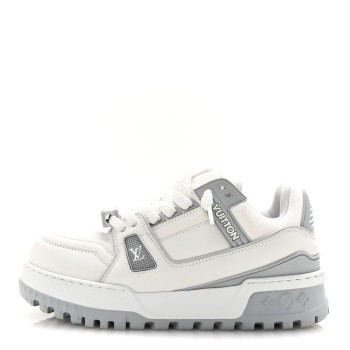 LOUIS VUITTON Calfskin Womens LV Trainer Maxi Sneakers 38 Gris