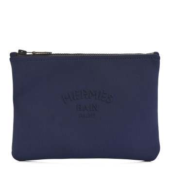 HERMES Neoprene Small Neobain Case Marine