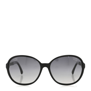 CHANEL Acetate Chain Sunglasses 5304-A Black
