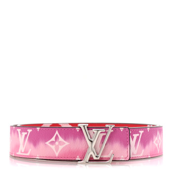 LOUIS VUITTON Giant Monogram 30mm LV Iconic Reversible Belt 85 34 Rouge