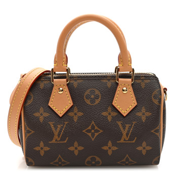 LOUIS VUITTON Monogram Nano Speedy Bandouliere