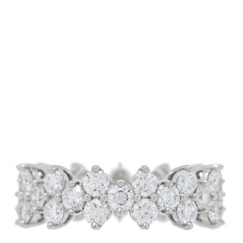 TIFFANY Platinum Diamond Aria Band Ring 46 3.75