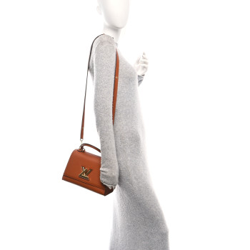 LOUIS VUITTON Taurillon Twist One Handle PM Caramel