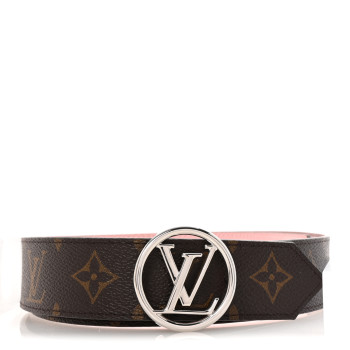 LOUIS VUITTON Monogram Epi 35mm LV Circle Reversible Belt 90 36 Rose Ballerine