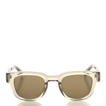 SAINT LAURENT Transparent Acetate SL 675 Sunglasses Beige