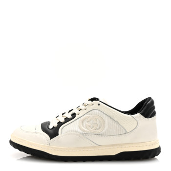 GUCCI Dali Soft Calfskin Womens Mac80 Sneakers 38.5 Off White Black