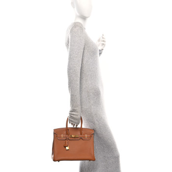 HERMES Togo Birkin 30 Gold