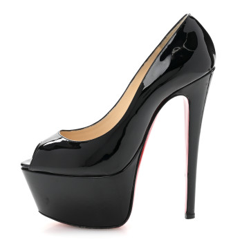 CHRISTIAN LOUBOUTIN Patent Jamie 160 Pumps 37 Black