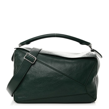 LOEWE Calfskin Large Puzzle Bag Green