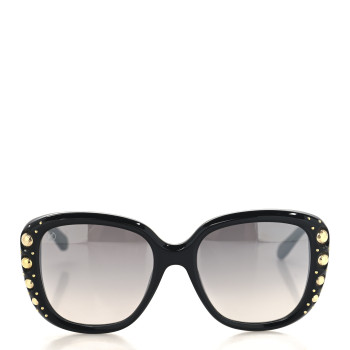 LOUIS VUITTON Oversized Studded Sunglasses Z1126W Black