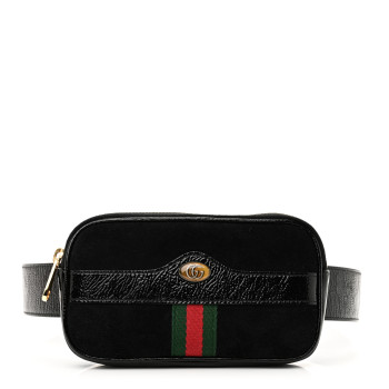 GUCCI Suede Patent Ophidia Belted iPhone Case 85 34 Black