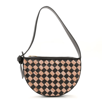 BOTTEGA VENETA Nappa Intrecciato Raffia Sunrise Fondant Natural