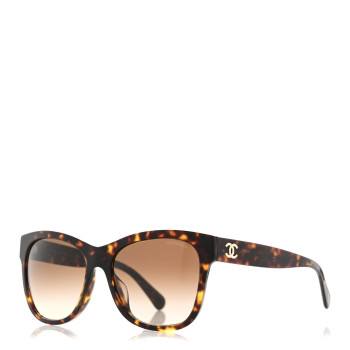 CHANEL Acetate Runway Square Sunglasses 5380-A Dark Tortoise