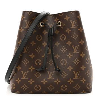 LOUIS VUITTON Monogram Neonoe MM Black