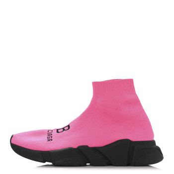 BALENCIAGA Technical 3D Recycled Knit Womens Speed 2.0 Sneakers 39 Pink