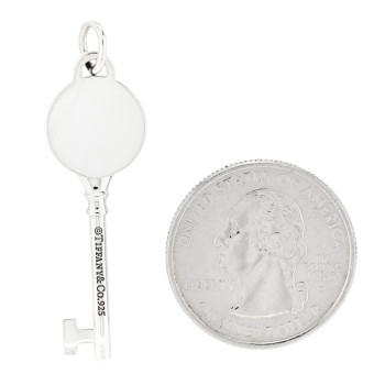 TIFFANY Sterling Silver Return To Tiffany Round Key Pendant
