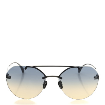 CHANEL Titanium CC Pilot Aviator Sunglasses 4272-T Silver