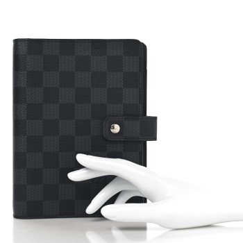 LOUIS VUITTON Damier Graphite Medium Ring Agenda Cover