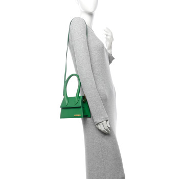 JACQUEMUS Smooth Calfskin Le Chiquito Moyen Green