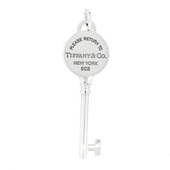 TIFFANY Sterling Silver Return To Tiffany Round Key Pendant