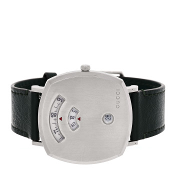 GUCCI Stainless Steel Calfskin 38mm Grip Quartz Watch Green