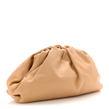 BOTTEGA VENETA Smooth Butter Calf The Pouch OversizedClutch Nude