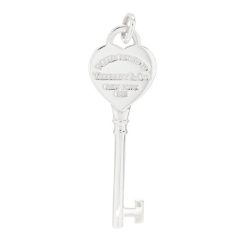 TIFFANY Sterling Silver Return To Tiffany Heart Key Pendant