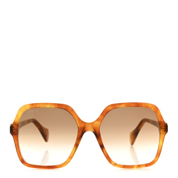 GUCCI Acetate Oversize Rectangle Frame GG1072S Sunglasses Tortoise