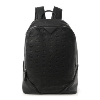 MCM Calfskin Ottomar Monogram Duke Backpack Black