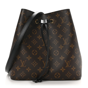LOUIS VUITTON Monogram Neonoe MM Black