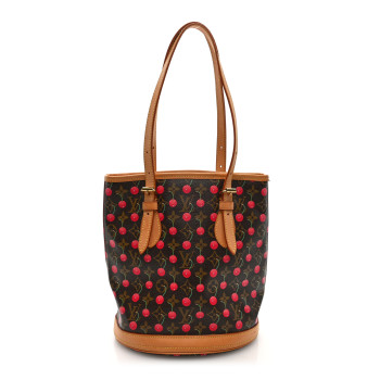 LOUIS VUITTON Monogram Cerises Bucket Bag