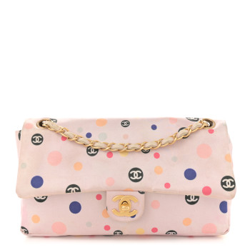 CHANEL Satin Printed Small Single Flap Mutlicolor