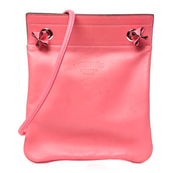 HERMES Milo Lambskin Swift Mini Rose Azalee