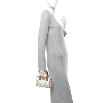 LOUIS VUITTON Monogram Multicolor Mini Sac HL Speedy White