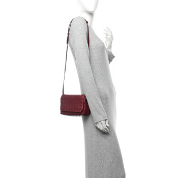 BOTTEGA VENETA Nappa Intrecciato Mini Crossbody Barolo