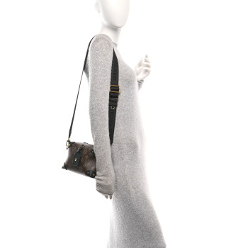 LOUIS VUITTON Monogram Petite Malle Souple Black