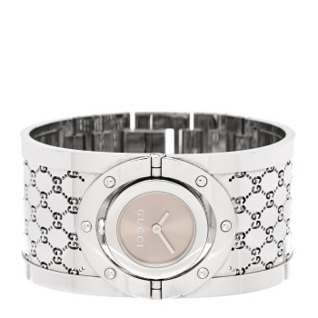 GUCCI Stainless Steel 33mm Twirl Quartz Watch Brown